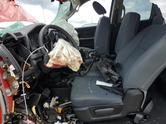 2019 Ram 1500 Express with VIN 1C6RR6FT4KS730770, listed as a Copart auction lot 56826355 with Not provided miles and Salvage title. Bid and sale history available at DreamBid. Image 7.