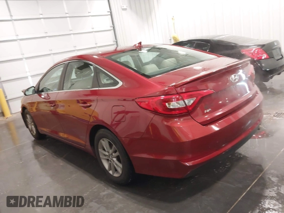 2015 Hyundai Sonata SE with VIN 5NPE24AF8FH003265, listed as a IAAI auction lot 41909096 with 75,453 mi miles and . Bid and sale history available at DreamBid. Image 14.