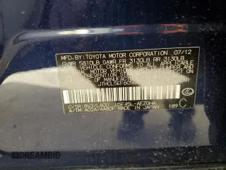 2012 Lexus LS 460 z VIN JTHCL5EF6C5015378, wystawiony jako Copart lot #49617005 z przebiegiem 146 702 mil mil oraz Szkoda całkowita • Salvage title. Historia ofert i sprzedaży dostępna na DreamBid. Obrazek 14.