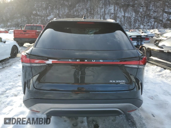 2025 Lexus RX with VIN 2T2BBMCA7SC066001, listed as a Copart auction lot 46140925 with 3,946 mi miles and Salvage Title. Bid and sale history available at carsss.com. Image 6.