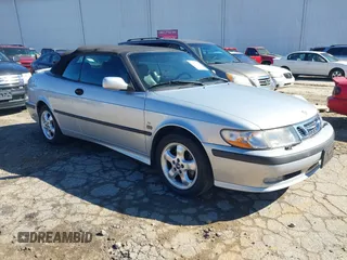2001 Saab 9-3 SE with VIN YS3DF78K917002619, listed as a IAAI auction lot 41639836 with 116,529 mi miles. Bid and sale history available at carsss.com. Image 1.