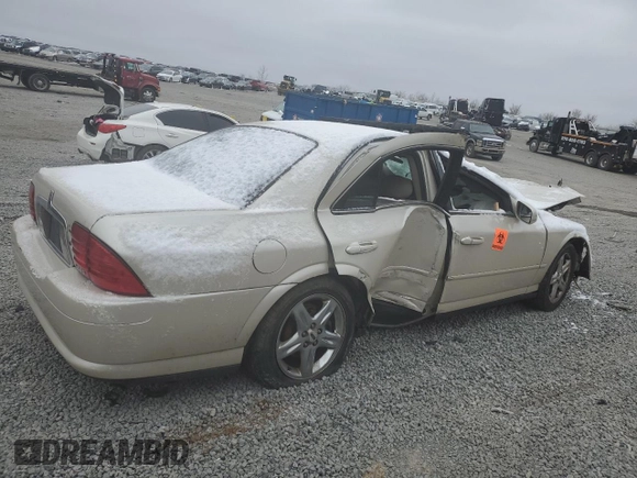 2002 Lincoln LS w/Base Pkg with VIN 1LNHM87A52Y632755, listed as a Copart auction lot 44751965 with Not Provided miles and Salvage Title. Bid and sale history available at carsss.com. Image 3.