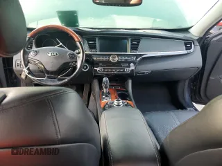 2015 Kia K900 Luxury with VIN KNALW4D43F6022254, listed as a Copart auction lot 73966104 with 52,161 mi miles and Salvage Title. Bid and sale history available at carsss.com. Image 8.