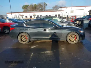 2017 Infiniti Q50 Red Sport 400 with VIN JN1FV7AR1HM871708, listed as a IAAI auction lot 41426763 with 92,582 mi miles. Bid and sale history available at carsss.com. Image 13.