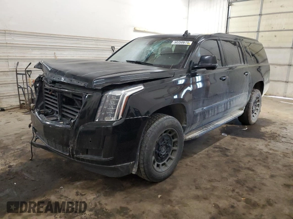 2015 Cadillac Escalade ESV Luxury z VIN 1GYS4SKJ2FR616263, wystawiony jako Copart lot #50350675 z przebiegiem 160 317 mil mil oraz Szkoda całkowita • Salvage title. Historia ofert i sprzedaży dostępna na DreamBid. Obrazek 1.