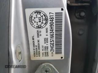 2004 Honda Civic LX z VIN 2HGES16634H904817, wystawiony jako Copart lot #87169894 z przebiegiem Nie podano mil oraz Szkoda całkowita • Salvage title. Historia ofert i sprzedaży dostępna na DreamBid. Obrazek 13.