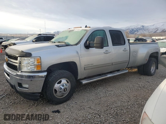 2011 Chevrolet Silverado 3500HD DRW LTZ with VIN 1GC4K1C81BF236370, listed as a Copart auction lot 44713845 with 198,785 mi miles and Salvage Title. Bid and sale history available at carsss.com. Image 1.