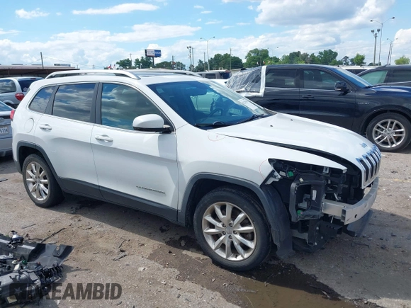 2016 Jeep Cherokee Limited z VIN 1C4PJLDB5GW363071, wystawiony jako IAAI lot #42229705 z przebiegiem 78 397 mil mil oraz . Historia ofert i sprzedaży dostępna na DreamBid. Obrazek 1.