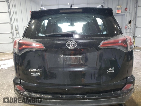2017 Toyota RAV4 LE with VIN 2T3BFREV7HW601557, listed as a Copart auction lot 46050215 with 128,757 mi miles and Salvage Title. Bid and sale history available at DreamBid. Image 6.