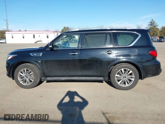 2018 Infiniti QX80 with VIN JN8AZ2NF7J9663781, listed as a IAAI auction lot 41685502 with 112,876 mi miles and . Bid and sale history available at DreamBid. Image 14.