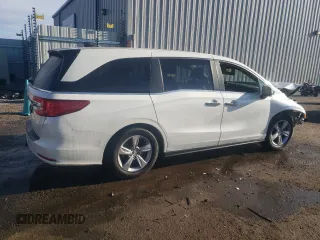 2019 Honda Odyssey EX-L with VIN 5FNRL6H75KB017979, listed as a Copart auction lot 42971285 with Not Provided miles and Salvage Title. Bid and sale history available at DreamBid. Image 3.