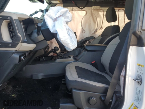 2023 Ford Bronco with VIN 1FMEE5DP1PLA95751, listed as a Copart auction lot 52571225 with Not provided miles and Salvage title. Bid and sale history available at DreamBid. Image 7.