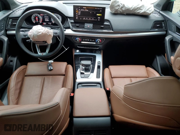 2024 Audi Q5 S line Prestige with VIN WA1FAAFY2R2044846, listed as a Copart auction lot 61448115 with 16,569 mi miles and Salvage title. Bid and sale history available at DreamBid. Image 8.