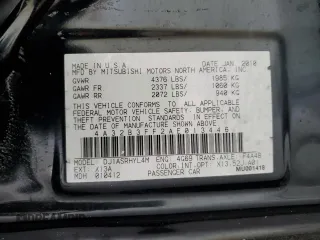 2010 Mitsubishi Galant ES with VIN 4A32B3FF2AE013446, listed as a Copart auction lot 82460454 with 145,112 mi miles and Salvage Title. Bid and sale history available at carsss.com. Image 12.
