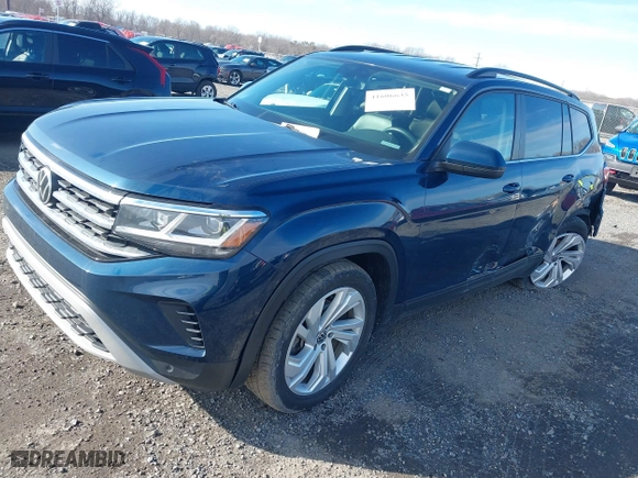 2021 Volkswagen Atlas 3.6L V6 SE w/Technology with VIN 1V2HR2CA1MC559181, listed as a IAAI auction lot 41606635 with 42,890 mi miles. Bid and sale history available at carsss.com. Image 17.