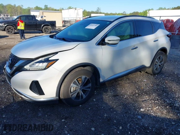 2020 Nissan Murano SV z VIN 5N1AZ2BJ3LN132023, wystawiony jako IAAI lot #42041286 z przebiegiem 64 105 mil mil oraz . Historia ofert i sprzedaży dostępna na DreamBid. Obrazek 2.