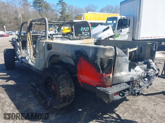 2020 Jeep Gladiator Sport S with VIN 1C6HJTAG7LL122586, listed as a IAAI auction lot 41771096 with Not Provided miles. Bid and sale history available at carsss.com. Image 3.