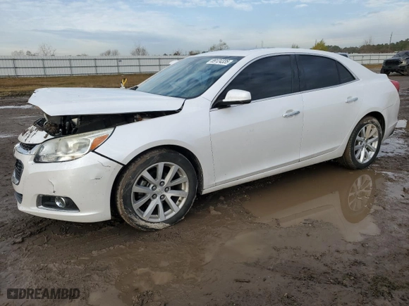 2015 Chevrolet Malibu LTZ with VIN 1G11F5SL2FF163674, listed as a Copart auction lot 89124335 with 95,914 mi miles and Salvage Title. Bid and sale history available at carsss.com. Image 1.