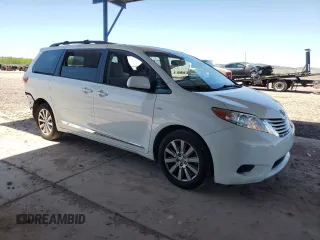 2017 Toyota Sienna LE with VIN 5TDJZ3DC2HS184057, listed as a Copart auction lot 60904795 with 62,055 mi miles and Salvage title. Bid and sale history available at DreamBid. Image 4.