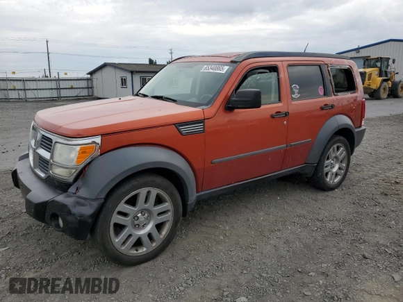 2007 Dodge Nitro SXT with VIN 1D8GT28K37W690052, listed as a Copart auction lot 65340865 with 252,332 mi miles and Salvage title. Bid and sale history available at DreamBid. Image 1.