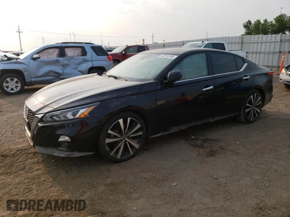 2019 Nissan Altima 2.5 Platinum with VIN 1N4BL4FV6KC104770, listed as a Copart auction lot 62910144 with 0 mi miles and Salvage Title. Bid and sale history available at carsss.com. Image 1.