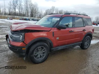 2023 Ford Bronco Sport Big Bend z VIN 3FMCR9B61PRD34066, wystawiony jako Copart lot #44904755 z przebiegiem 21 877 mil mil oraz Szkoda całkowita • Salvage title. Historia ofert i sprzedaży dostępna na DreamBid. Obrazek 1.