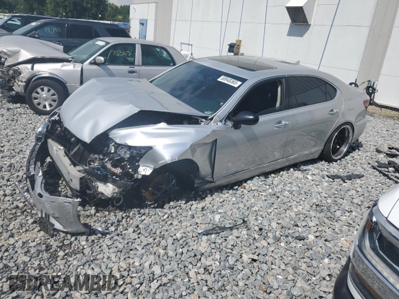 2007 Lexus LS 460 L with VIN JTHGL46F875020100, listed as a Copart auction lot 58948365 with Not provided miles and Salvage title. Bid and sale history available at DreamBid. Image 1.