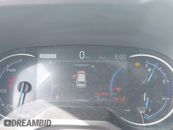 2021 Toyota RAV4 Hybrid XSE with VIN 4T3E6RFV6MU040399, listed as a IAAI auction lot 42020866 with 46,593 mi miles and . Bid and sale history available at DreamBid. Image 7.
