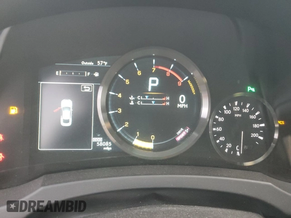 2016 Lexus RC F with VIN JTHHP5BC1G5005755, listed as a Copart auction lot 79686404 with 58,085 mi miles and Salvage Title. Bid and sale history available at carsss.com. Image 9.