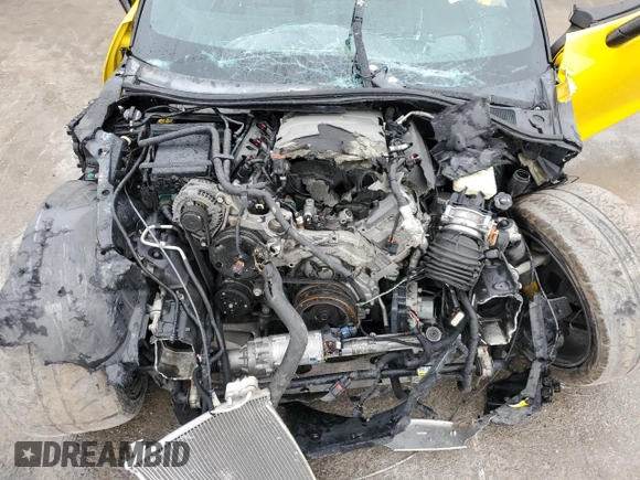2014 Chevrolet Corvette Z51 2LT with VIN 1G1YJ2D76E5100805, listed as a Copart auction lot 86692374 with Not provided miles and Salvage title. Bid and sale history available at DreamBid. Image 12.