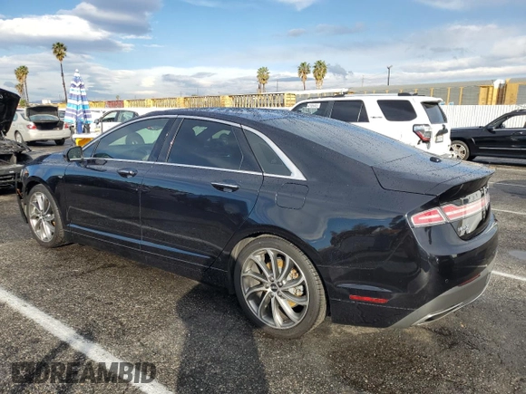 2019 Lincoln MKZ Reserve I with VIN 3LN6L5C93KR602348, listed as a Copart auction lot 42634335 with 106,182 mi miles and Salvage title. Bid and sale history available at DreamBid. Image 2.