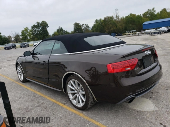 2015 Audi A5 Premium Plus z VIN WAUMFAFH8FN001697, wystawiony jako Copart lot #72433534 z przebiegiem 24 346 mil mil oraz Szkoda całkowita • Salvage title. Historia ofert i sprzedaży dostępna na DreamBid. Obrazek 2.