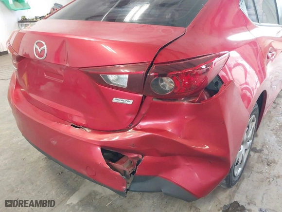 2014 Mazda Mazda3 i SV with VIN JM1BM1T78E1215378, listed as a IAAI auction lot 41772764 with 42,340 mi miles. Bid and sale history available at carsss.com. Image 6.