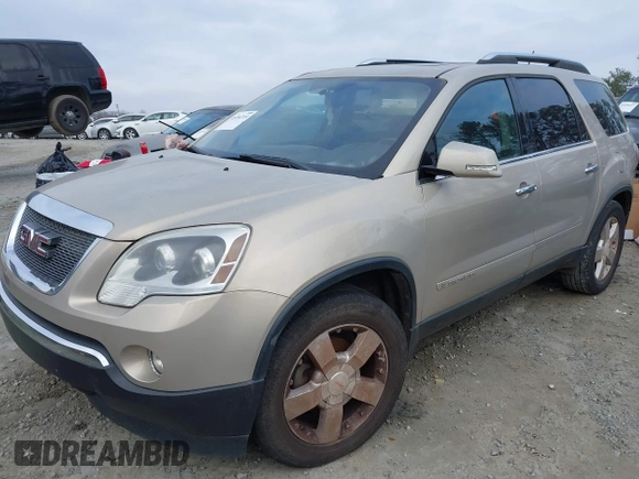 2008 GMC Acadia SLT2 with VIN 1GKER33708J117593, listed as a IAAI auction lot 41494715 with 245,279 mi miles. Bid and sale history available at carsss.com. Image 2.