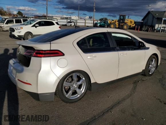 2012 Chevrolet Volt with VIN 1G1RD6E44CU106371, listed as a Copart auction lot 80160984 with Not Provided miles and Salvage Title. Bid and sale history available at carsss.com. Image 3.