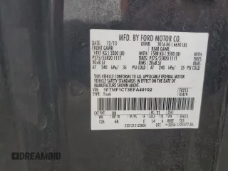2014 Ford F-150 XL с VIN 1FTMF1CT3EFA49192, выставлен на аукционе Copart как лот 48787565 с пробегом 188 841 миль миль и Чистый • Clean title. История ставок и продаж доступна на DreamBid. Изображение 12.