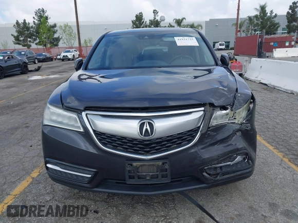 2016 Acura MDX w/Tech with VIN 5FRYD3H47GB020014, listed as a IAAI auction lot 41931725 with 121,520 mi miles. Bid and sale history available at carsss.com. Image 6.