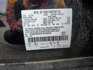2020 Ford Explorer XLT with VIN 1FMSK8DHXLGC39354, listed as a Copart auction lot 51345865 with Not Provided miles and Salvage Title. Bid and sale history available at DreamBid. Image 15.