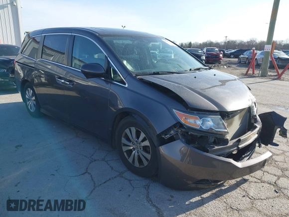 2016 Honda Odyssey EX-L with VIN 5FNRL5H61GB110300, listed as a IAAI auction lot 41949148 with 154,677 mi miles. Bid and sale history available at carsss.com. Image 1.