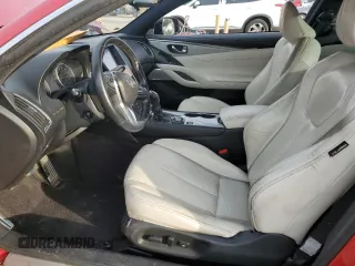 2017 Infiniti Q60 Red Sport 400 with VIN JN1FV7EK9HM610291, listed as a Copart auction lot 45558145 with 56,940 mi miles and Salvage title. Bid and sale history available at DreamBid. Image 7.