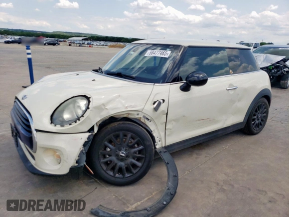 2018 MINI Hardtop Cooper with VIN WMWXP5C53J2G63387, listed as a Copart auction lot 58477465 with 88,282 mi miles and Salvage title. Bid and sale history available at DreamBid. Image 1.