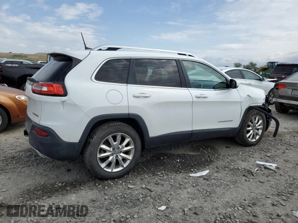 2016 Jeep Cherokee Limited with VIN 1C4PJMDS8GW106153, listed as a Copart auction lot 55576545 with 129,836 mi miles and Salvage title. Bid and sale history available at DreamBid. Image 3.