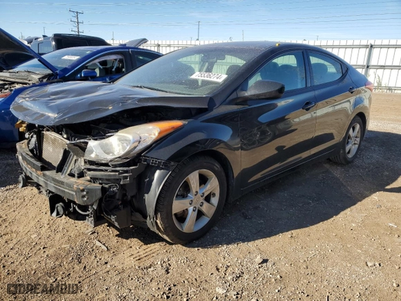 2013 Hyundai Elantra GLS PZEV with VIN 5NPDH4AE1DH443696, listed as a Copart auction lot 75536274 with 174,892 mi miles and Salvage Title. Bid and sale history available at carsss.com. Image 1.
