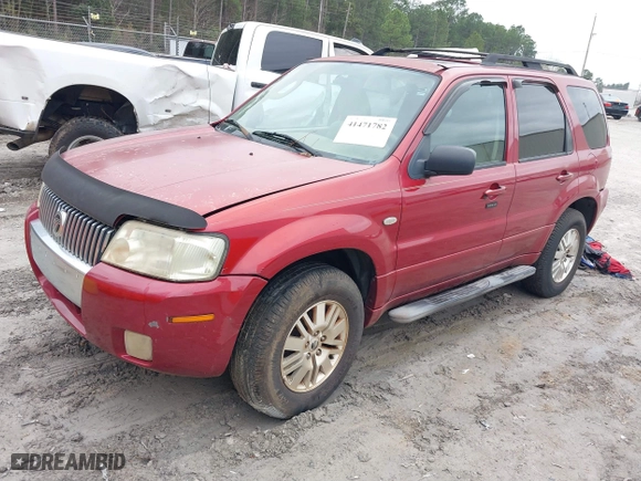 2006 Mercury Mariner Luxury with VIN 4M2YU56116DJ08529, listed as a IAAI auction lot 41471782 with 150,527 mi miles. Bid and sale history available at carsss.com. Image 2.