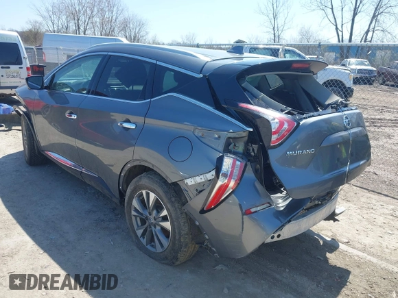2018 Nissan Murano Platinum with VIN 5N1AZ2MH7JN182561, listed as a IAAI auction lot 42059371 with 94,859 mi miles and . Bid and sale history available at carsss.com. Image 3.