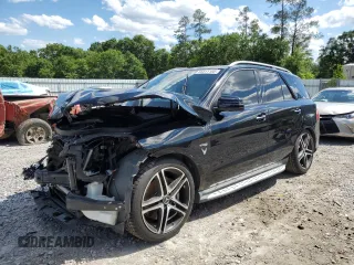 2018 Mercedes-Benz GLE 43 AMG with VIN 4JGDA6EBXJB066696, listed as a Copart auction lot 55811185 with 75,238 mi miles and Salvage title. Bid and sale history available at DreamBid. Image 1.