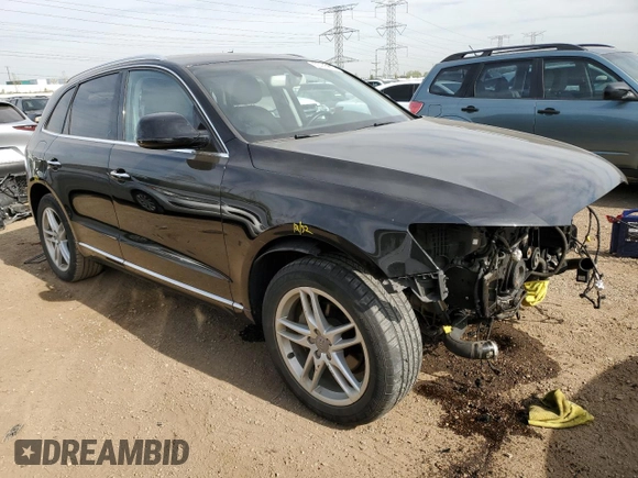 2017 Audi Q5 Premium Plus with VIN WA1L2AFPXHA016207, listed as a Copart auction lot 55445805 with 93,467 mi miles and Salvage title. Bid and sale history available at DreamBid. Image 4.