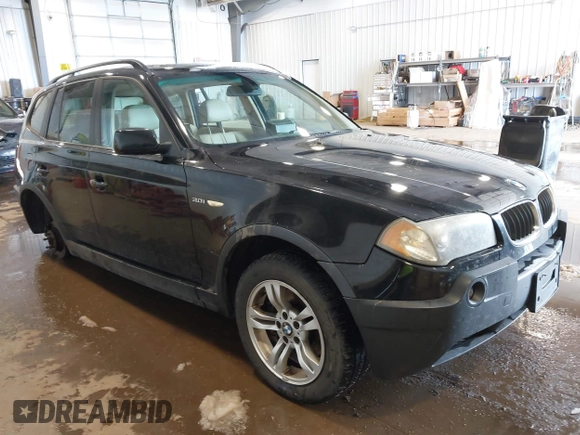 2004 BMW X3 3.0i with VIN WBXPA93444WA30464, listed as a IAAI auction lot 41752812 with 172,447 mi miles. Bid and sale history available at carsss.com. Image 1.