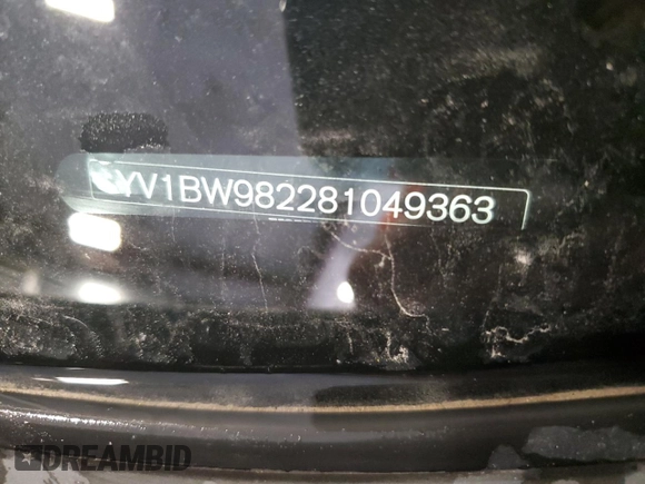 2008 Volvo V70 with VIN YV1BW982281049363, listed as a Copart auction lot 48345355 with 173,865 mi miles and Non Repairable. Bid and sale history available at DreamBid. Image 13.