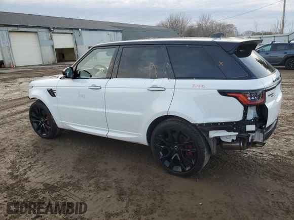 2021 Land Rover Range Rover Sport HST with VIN SALWS2RU8MA752267, listed as a Copart auction lot 80863714 with 35,907 mi miles and Salvage Title. Bid and sale history available at carsss.com. Image 2.